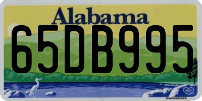 AL license plate 65DB995