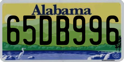 AL license plate 65DB996
