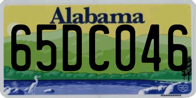 AL license plate 65DC046