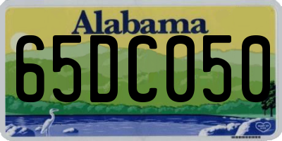 AL license plate 65DC050