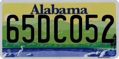AL license plate 65DC052