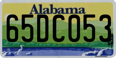 AL license plate 65DC053
