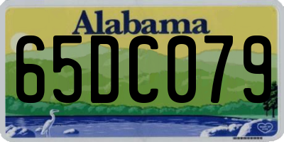 AL license plate 65DC079