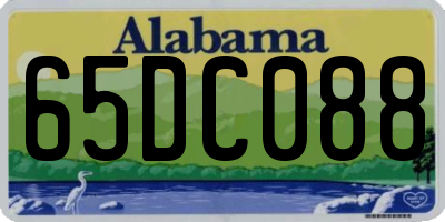 AL license plate 65DC088