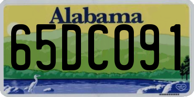 AL license plate 65DC091