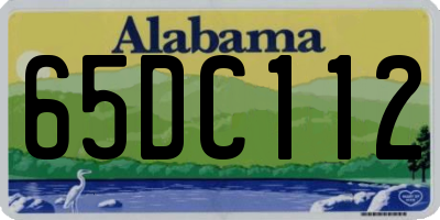 AL license plate 65DC112