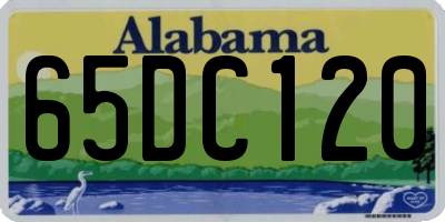 AL license plate 65DC120