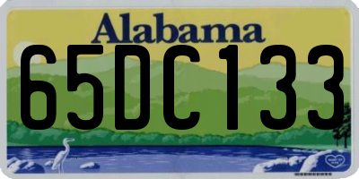 AL license plate 65DC133