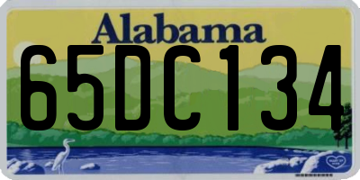 AL license plate 65DC134