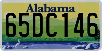 AL license plate 65DC146