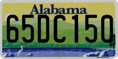 AL license plate 65DC150