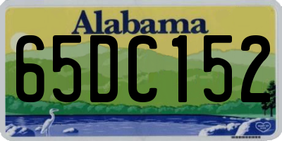 AL license plate 65DC152