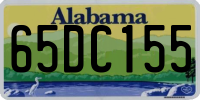 AL license plate 65DC155