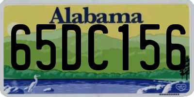 AL license plate 65DC156