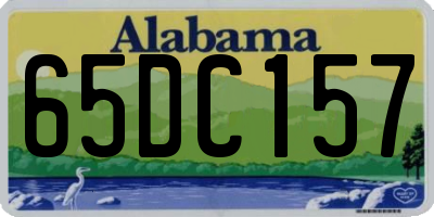 AL license plate 65DC157