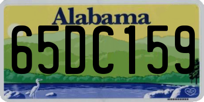 AL license plate 65DC159