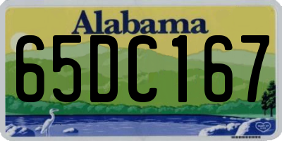 AL license plate 65DC167