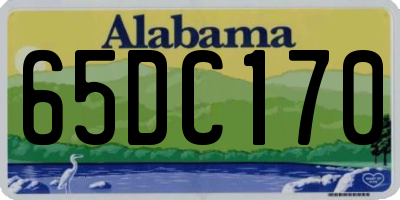 AL license plate 65DC170