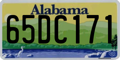 AL license plate 65DC171