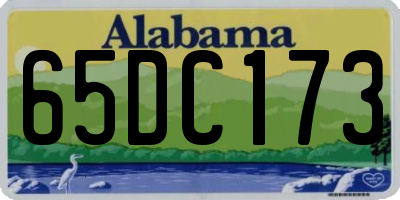 AL license plate 65DC173
