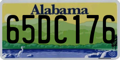 AL license plate 65DC176