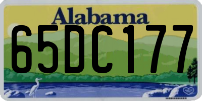 AL license plate 65DC177