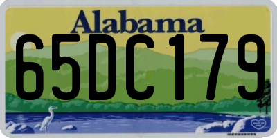 AL license plate 65DC179