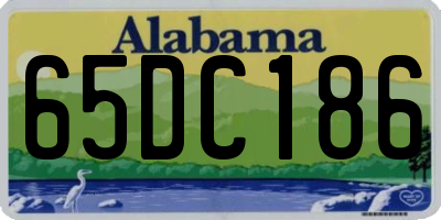 AL license plate 65DC186