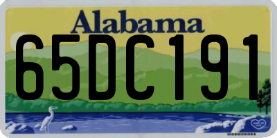 AL license plate 65DC191