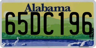 AL license plate 65DC196