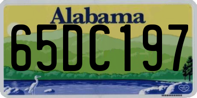 AL license plate 65DC197