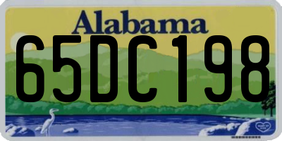 AL license plate 65DC198