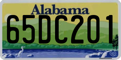 AL license plate 65DC201