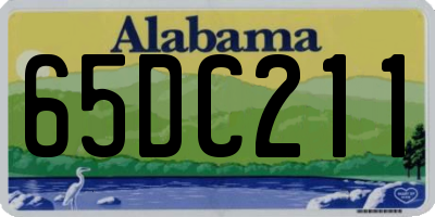 AL license plate 65DC211
