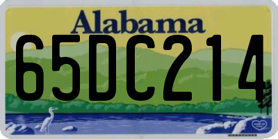 AL license plate 65DC214