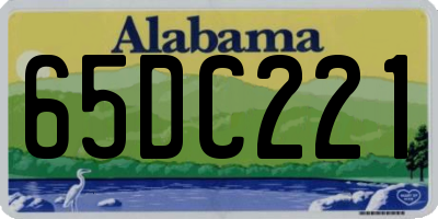 AL license plate 65DC221