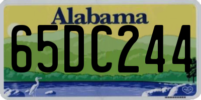 AL license plate 65DC244