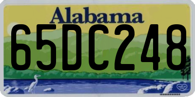AL license plate 65DC248