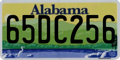 AL license plate 65DC256