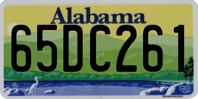 AL license plate 65DC261