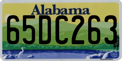 AL license plate 65DC263