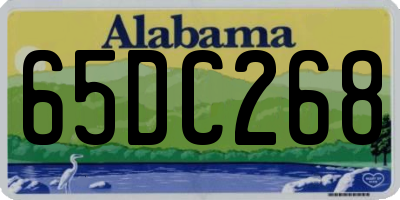 AL license plate 65DC268