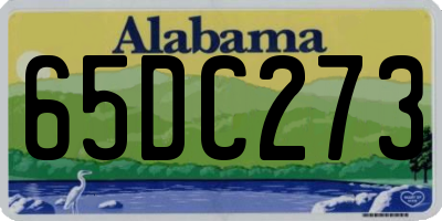 AL license plate 65DC273