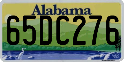 AL license plate 65DC276