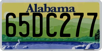 AL license plate 65DC277