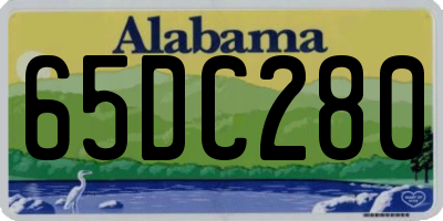 AL license plate 65DC280