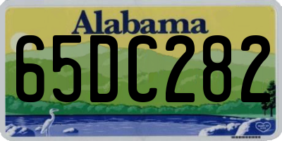 AL license plate 65DC282
