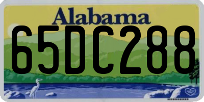AL license plate 65DC288