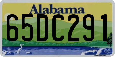 AL license plate 65DC291