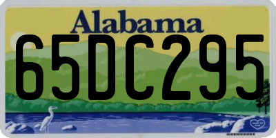 AL license plate 65DC295